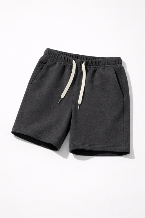 Brushed Terry Cotton Shorts